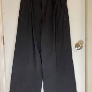 Everlane Women's Black Wide-Leg Pants